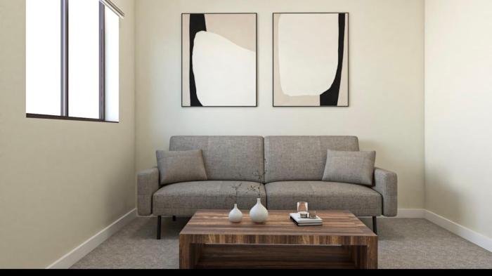 Luxurious Bedroom and Living room in a House