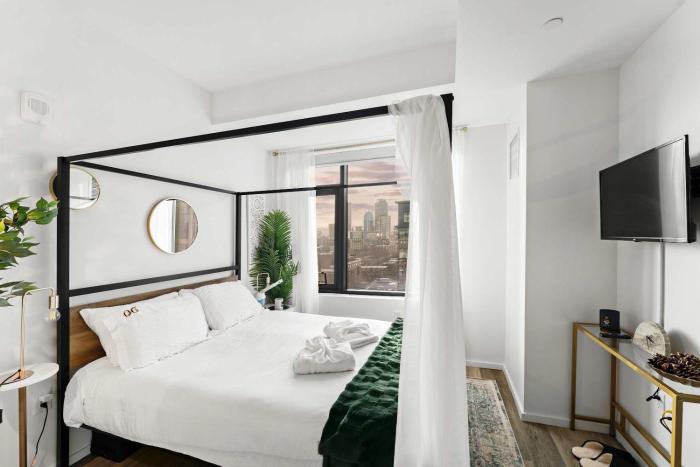 South End Apartment Fireplace Gym & Pool Access