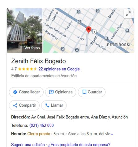 Equipped studio, balcony and garage - Asuncion