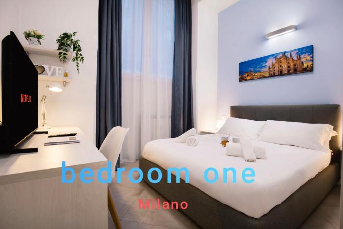 Milan loft 3BR-3BA with Wi-Fi and AC