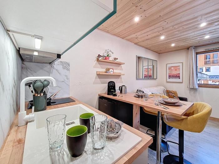 Studio cozy au pied des pistes avec balcon sud, pour 4 personnes - FR-1-832-3