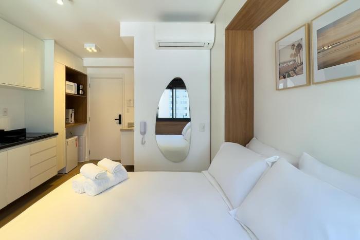 Studio moderno com vista e lazer - Wecare Hosting