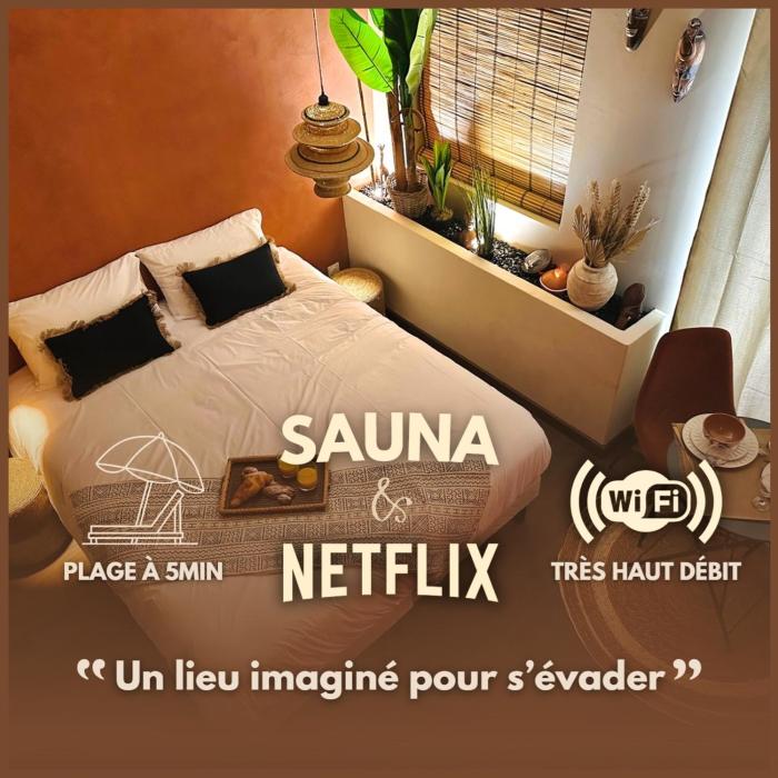 Le Jacaranda - Suite africaine - Sauna & Netflix