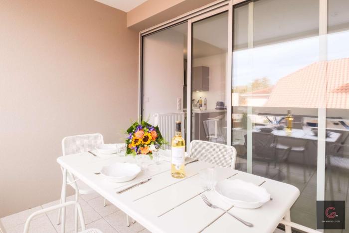 Élégant studio cosy au cœur de Biscarrosse — idéal pour 2 personnes