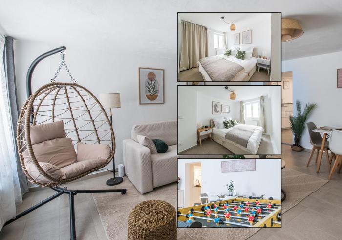 Direkt am Königsplatz - Barrierefrei für 6 Personen mit Kickertisch und Beamer