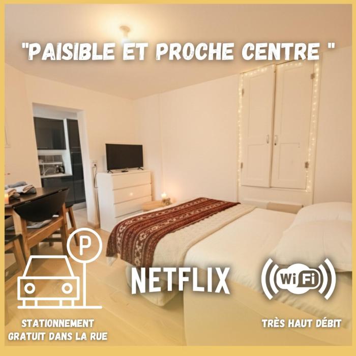 Studio paisible proche centre