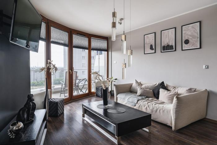 Apartment 60 m with a panoramic terrace 11th floor