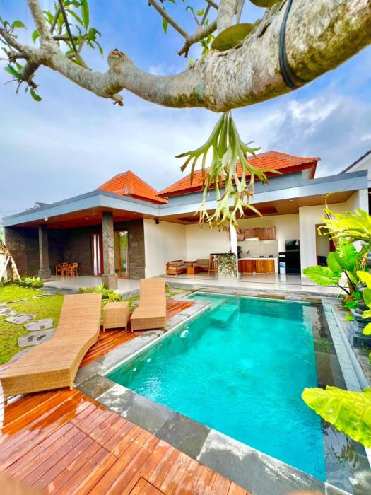 Hut ricefield serenity 1 bedroom private pool