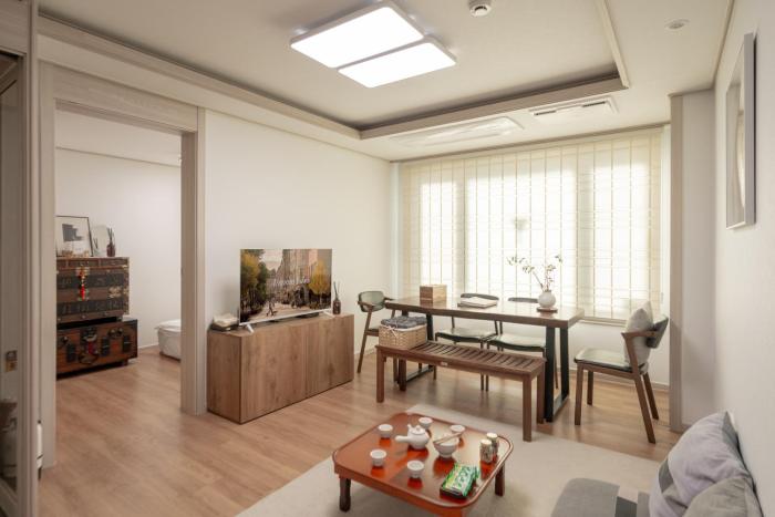 #ddingsang stay#띵상스테이#신축#3Room 4Bed#Max 6P#풀옵션#무료주차#공항픽업#한방족욕#웰컴드링크#명동#서울역#동대문#Fully furnished apartment#Welcome Drink#Airport Pickup#Free Parking#Korean Foot bath