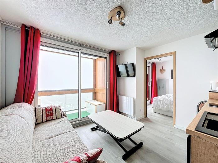 Appartement pied des pistes avec double balcons et WIFI - FR-1-267-312