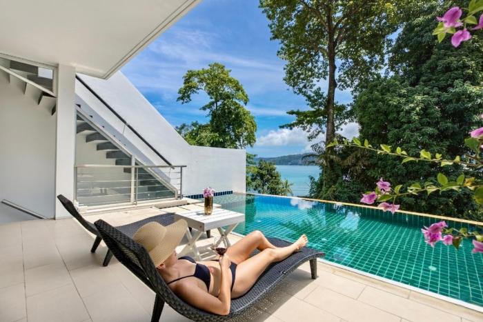 Private 3-Storey Pool Villa Atika 10, for 7, views of Patong Bay