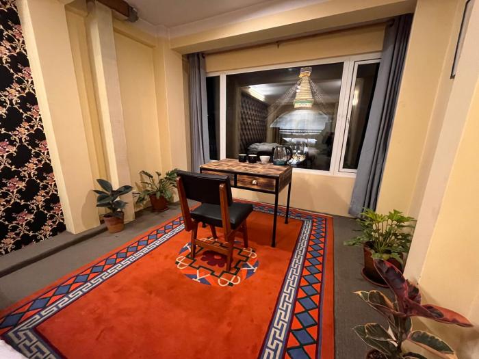 Spacious Traditional Room with Boudha Stupa View
