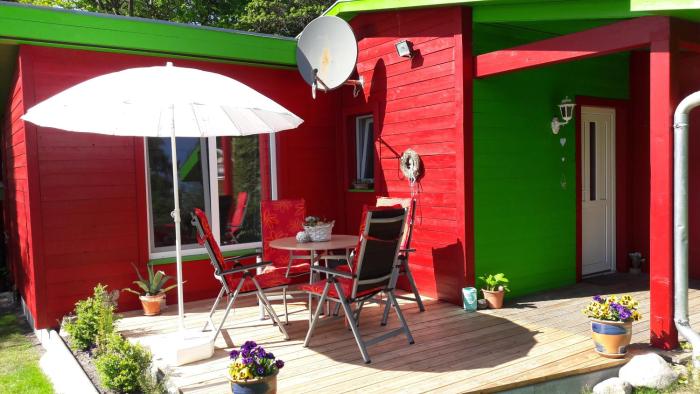 Ferienhaus Sonneneck mit Motorboot und Kanu
