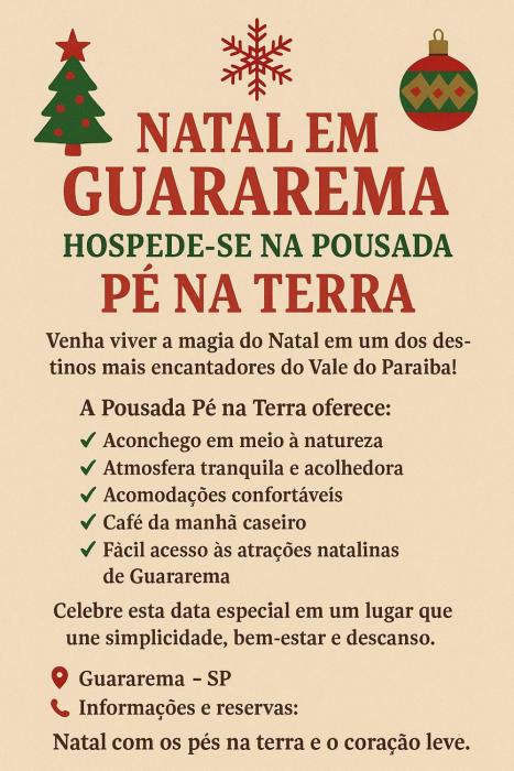 POUSADA PE NA TERRA EM GUARAREMA