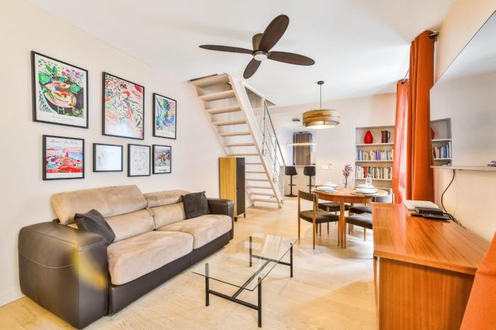 Spacious Duplex Oberkampf - Bail mobilité