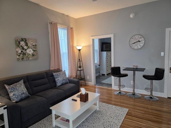 Relaxing Downtown 1 Bed, Dog Friendly Apartment with Deck, Dog Exercise Area