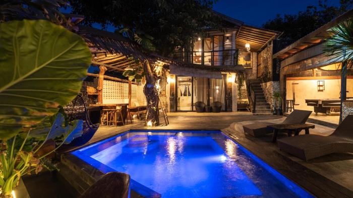 Villa Sol-Tropical Modern 2 Bedroom Villa with sauna