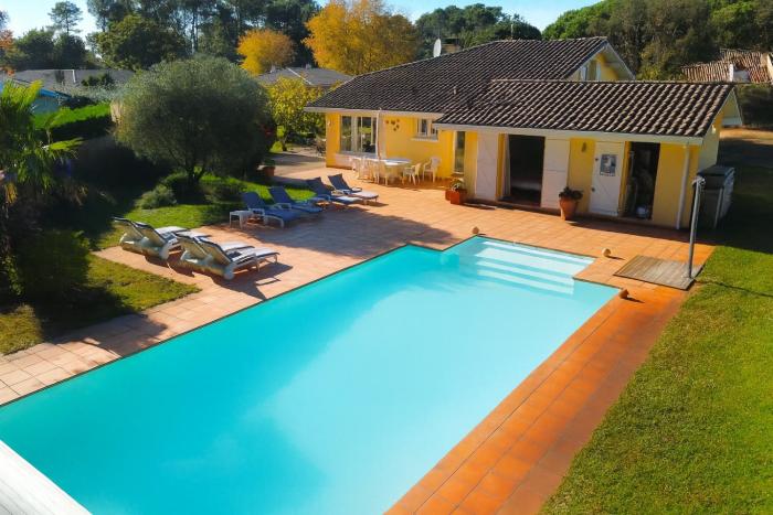 Villa Sweetlandes, 11 pers, piscine chauffée, grand jardin, proche plages et forêt Messanges