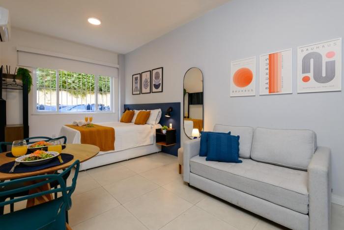 Studio inspired by Athos Bulcão, AC, WiFi, TV