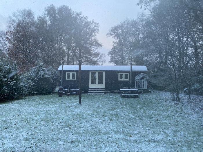 Pipowagen in Drenthe aan het Dwingelderveld