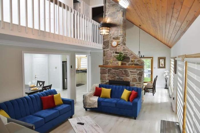 Modern 4BR Lake Escape with Patio & BBQ Area