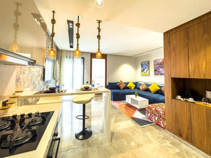 Modern, Fully Equipped Studio Just Steps from Mohammed 5 Stadium, Maarif