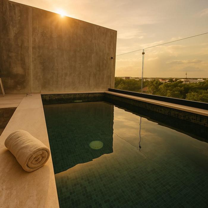 Lovers Nest with private Pool and Balcony