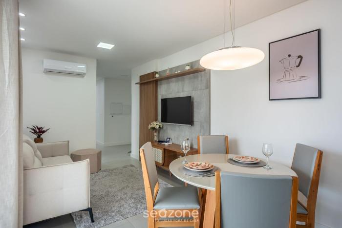 Apto a 750m do Mar c varanda e churrasq. GVT2105