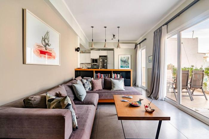 AthenSunapartment top floor 5min metro