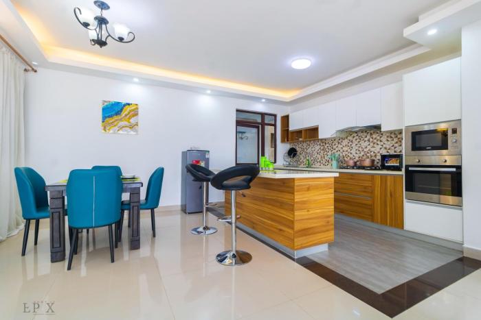 Serene stays apartment with amazing city views, swimming pool, modern equipped gym, private parking space and child play area
