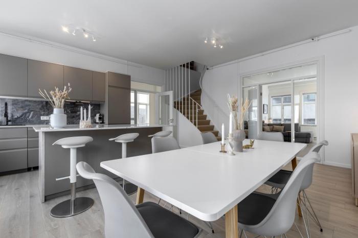 Two story townhouse apartment in old town Reykjavik