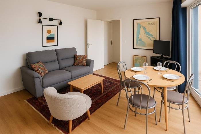 Appartement cosy face à la gare avec tout à proximité Plages et commerces à pied