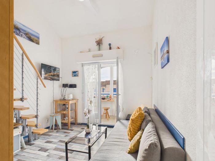 Appartement vue mer à 900m de la plage pour 3