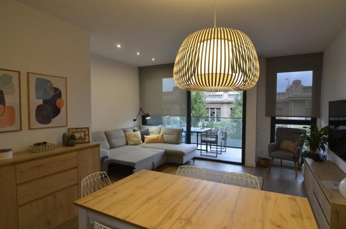 Centrally located apartment with a pool and parking