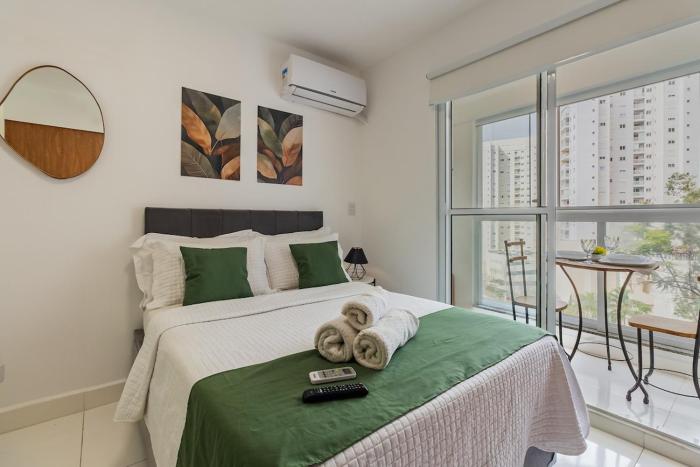 Studio Conforto com Piscina e Ar condicionado