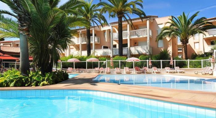 Rés du Golfe-4 couchages -1chambre-Piscine-Parking