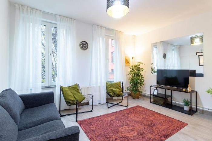 2 levels apt - 5 guest - midi and grand place