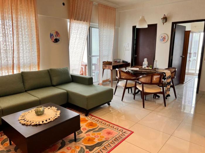 Aesthetic Modern 2BHK Work & Relax Balcony Views