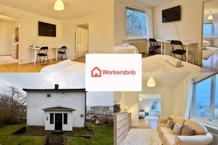 Workers Apartment - 2 BR - 4 Beds - Near Volvo - Parking