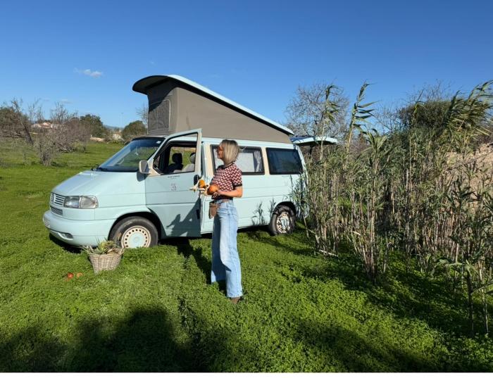 Rent a Blue Classicss Campervan VW T4 Azul - Algarve - Faro -Portugal