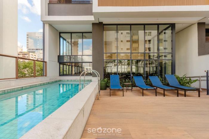 Acomodações modernas perto de Congonhas em prédio com piscina e academia – HMCs