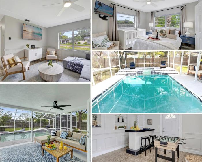 Magnificent Pool House in the Heart of Tampa - Sleeps 10