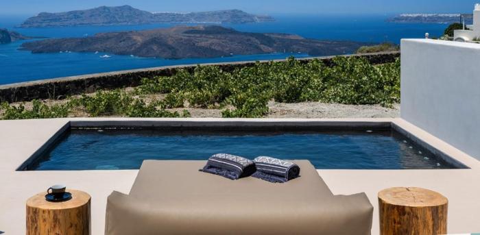 Santo Blue Santorini Caldera View Luxury Houses
