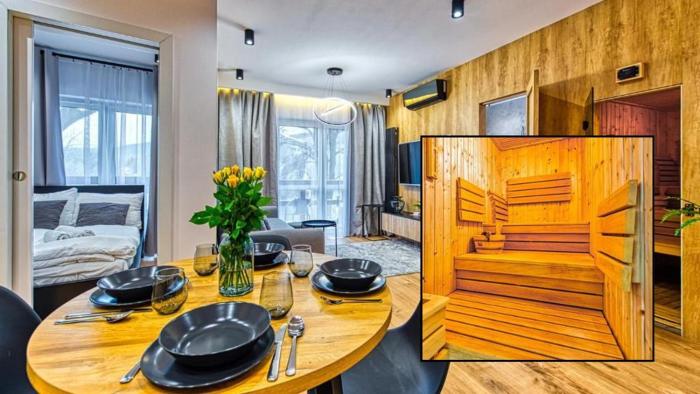 Apartament WoodLux z prywatną sauną