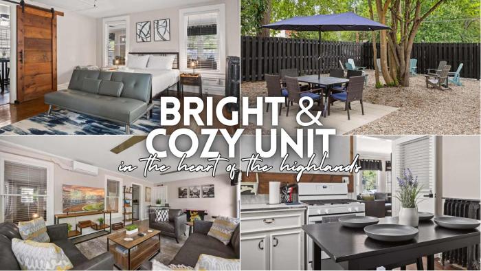 Cozy & Updated Unit in the Heart of the Highlands