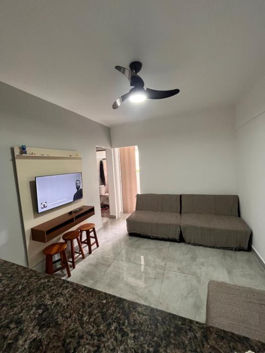 Kitnet Praia Grande Pé na areia