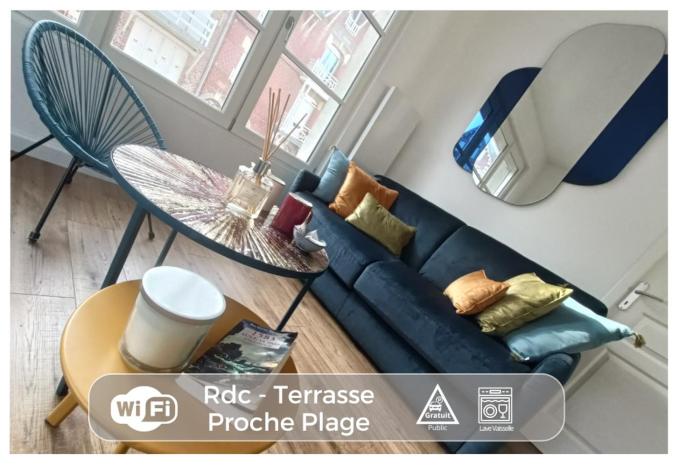 04- La Potinière- Proche Plage - RDC avec Terrasse- Parking gratuit