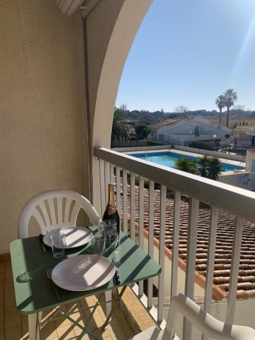 403 Studio 3 pers Port Soleil vue piscine