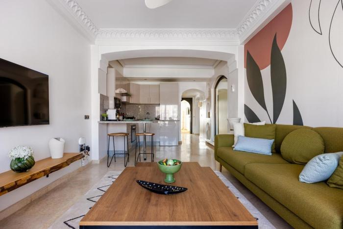 One bedroom studio in Guéliz, pool & gym