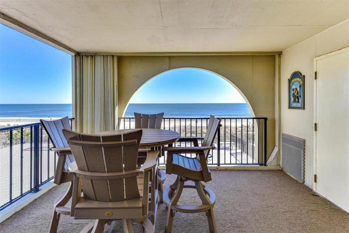 Huge ocean front balcony from this 2 Bedroom!